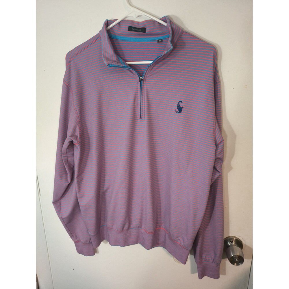 Turtleson Pullover Shirt MEDIUM Active Wear Long-Sleeve Sky 1/4 Zip